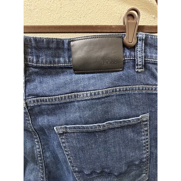 Boss Hugo Boss Men’s Jeans Size 33x32 (32x30.5) Stretch Straight Leg - Picture 6 of 11